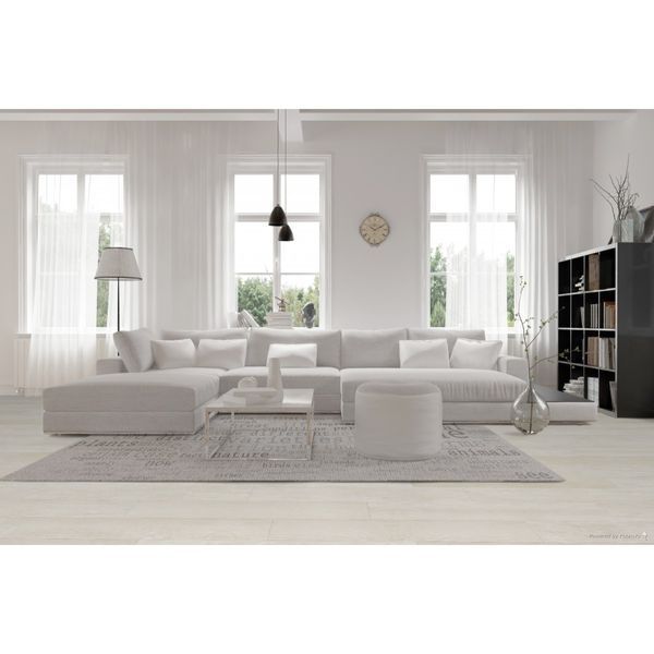 Коркова плаваюча підлога Bazalux Wise White Beach house 1000&times;190х7,3 мм AEUR001 фото