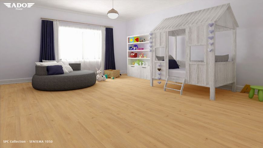 Кварцвиниловый пол SPC ADO floor Viva 1050 Sentema 42 класс 1050s фото